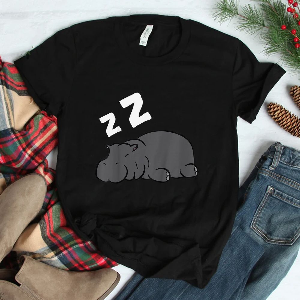 Tired Hippo Pajama Love Hippopotamus Shirt