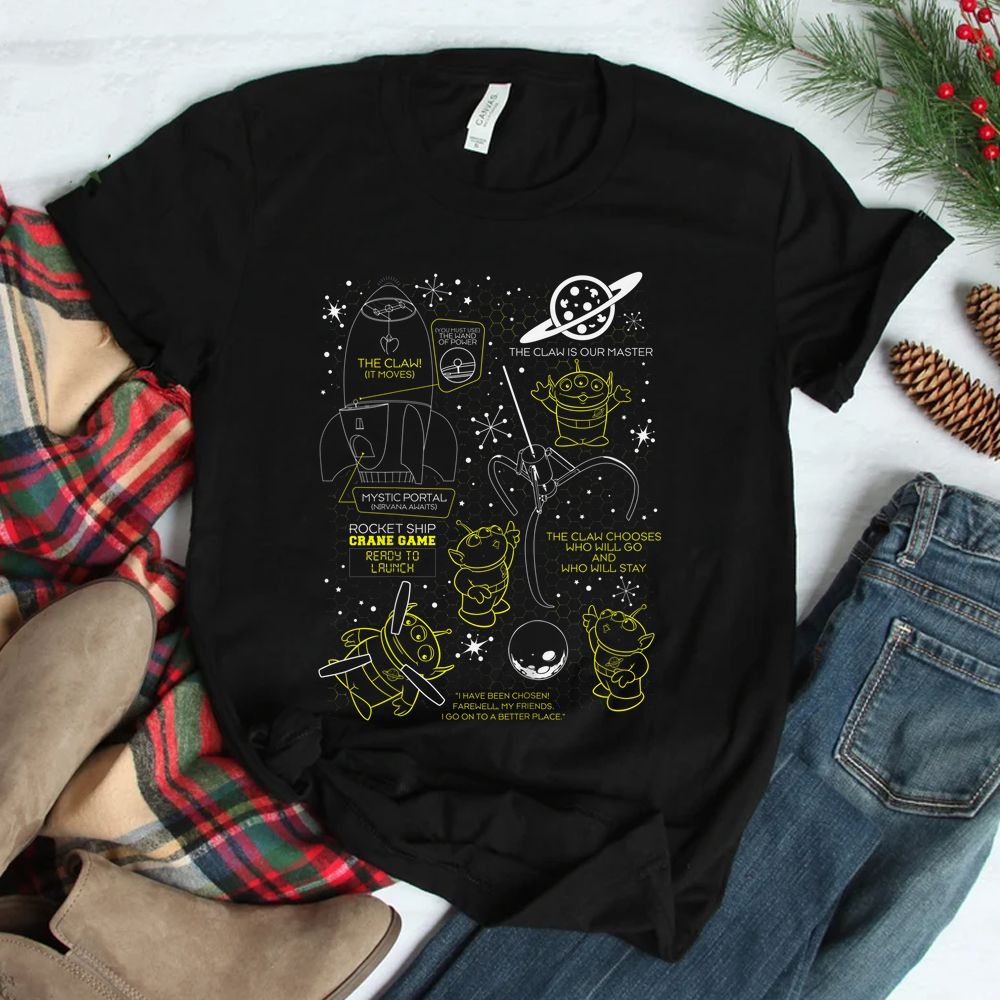 Toy Story Alien Claw Master Map Shirt