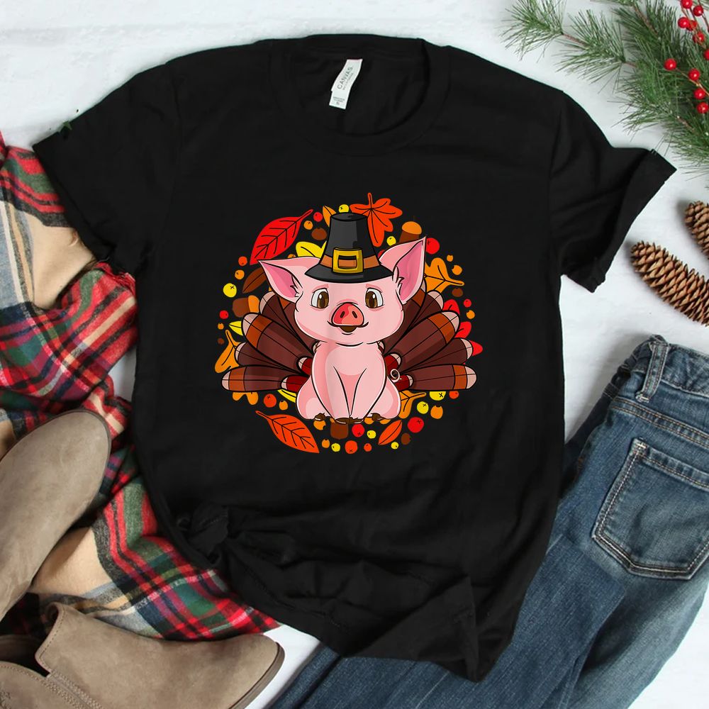 Turkey Pig Piggy Thanksgiving Shirt Shirt