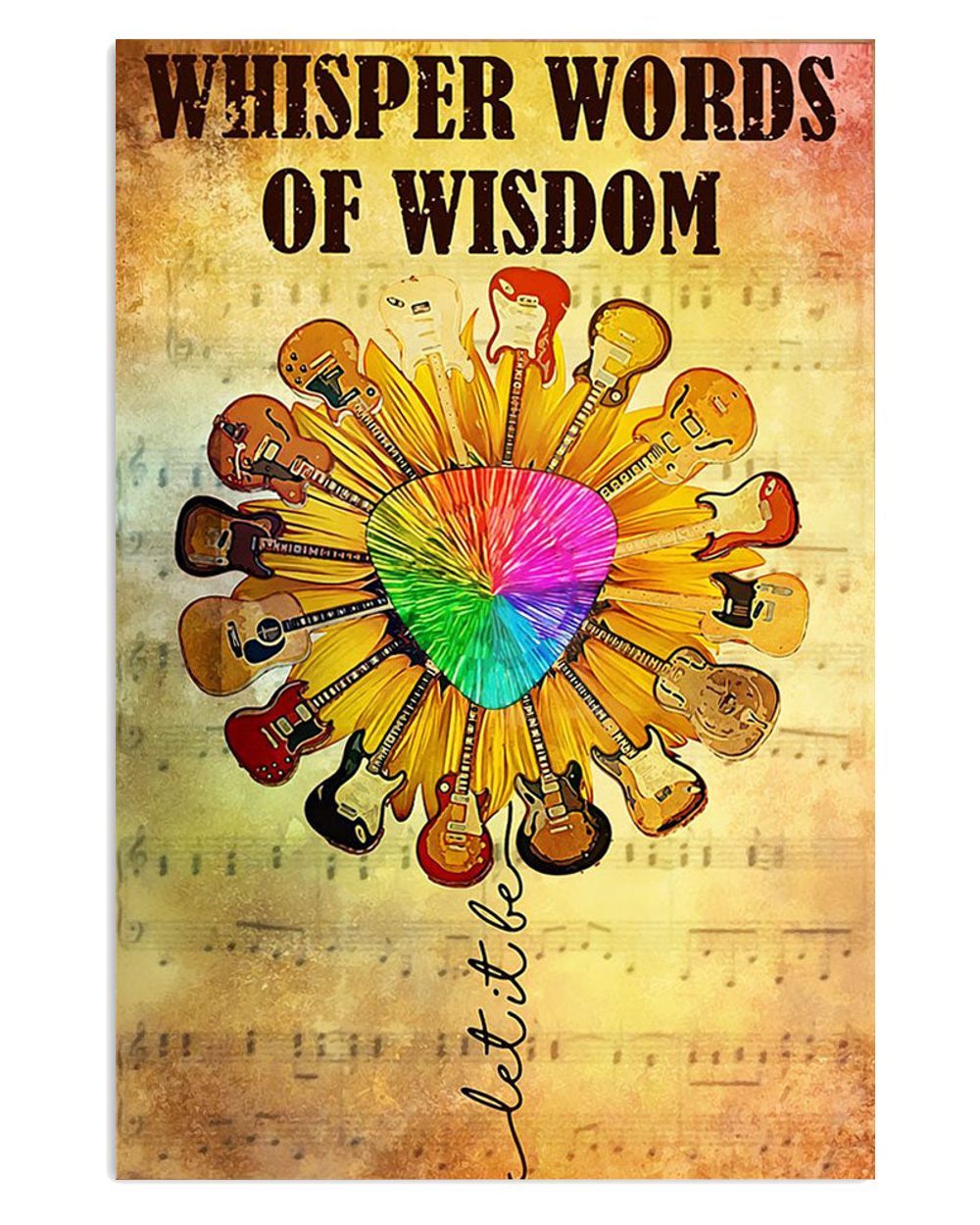 Whisper Words Of Wisdom Guitarist Poster
