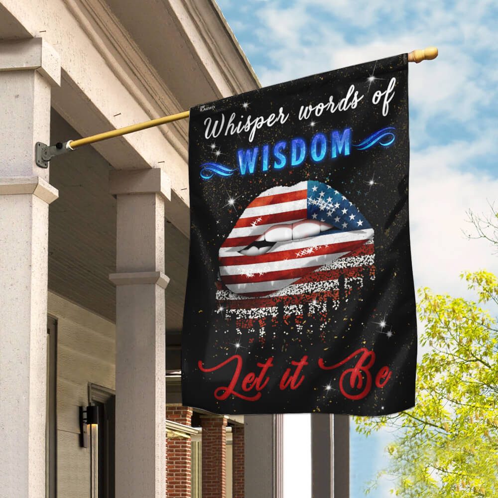 Whisper Words Of Wisdom Let It Be Hippie Flag QLP19F
