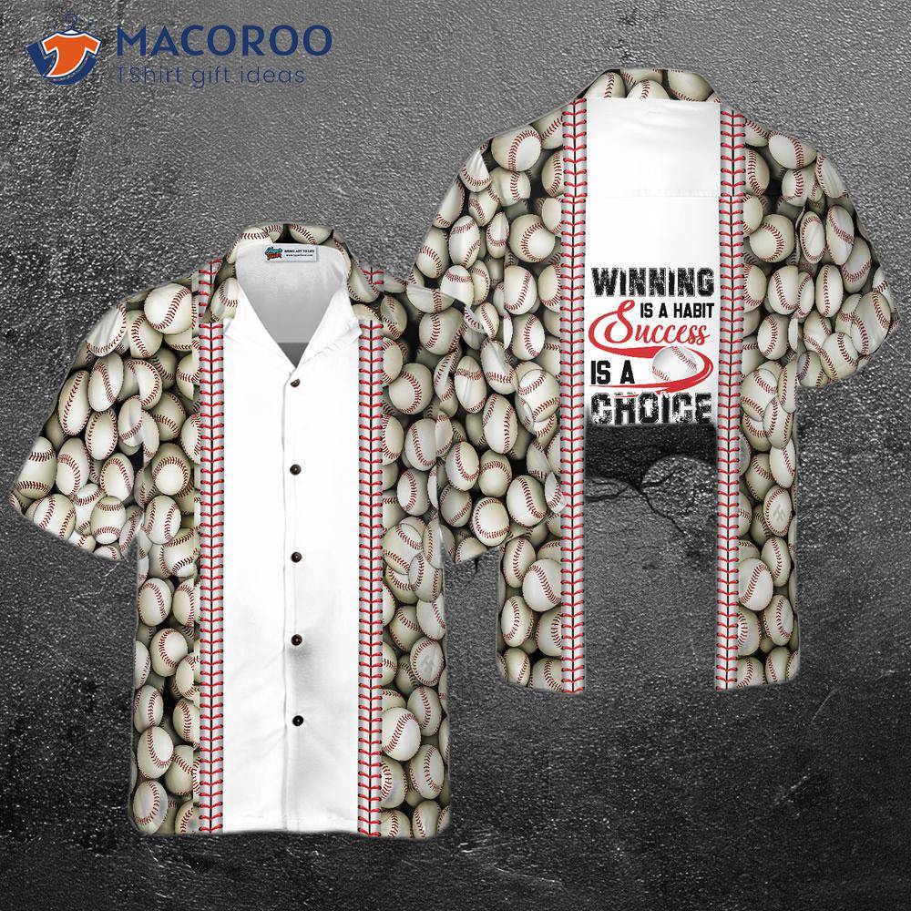 "winning Is A Habit; Success Choice." Hawaiian Shirt.