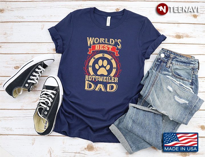World’s Best Rottweiler Dad for Dog LoverShirt