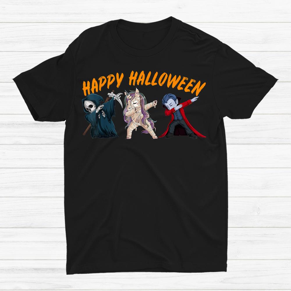 Zombie Unicorn Mummy Happy Halloween Shirt