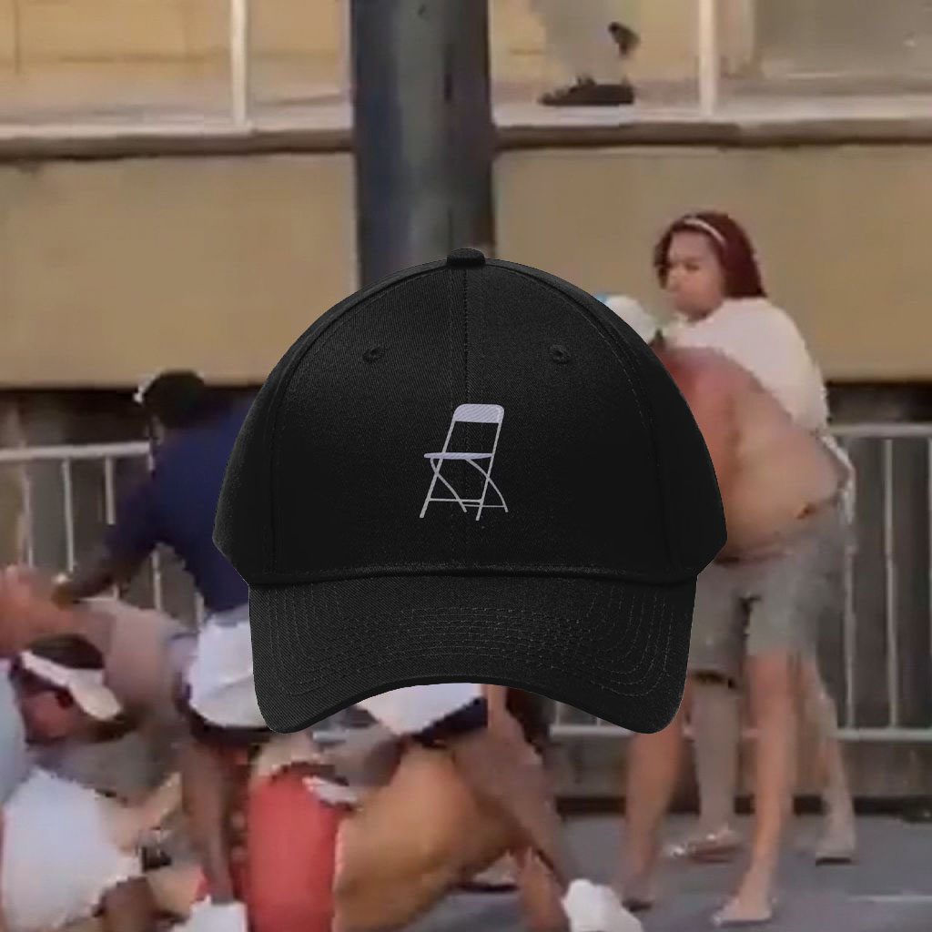 Folding chair hat, Montgomery Dock Brawl Caps