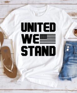 United we stand black print mens apparel tshirt