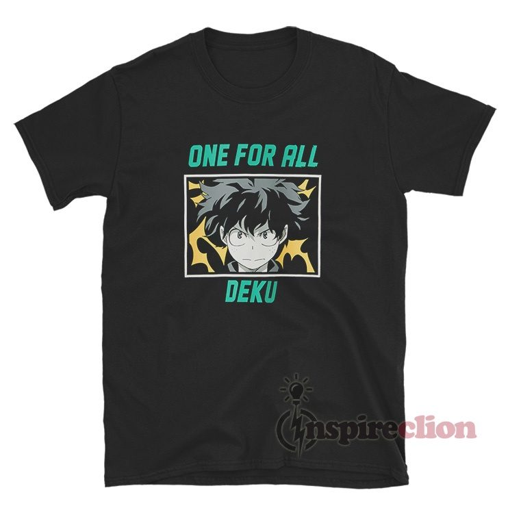 Anime Manga My Hero Academia One For All Deku T-Shirt