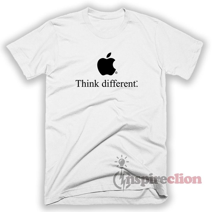 Aplle Logo Think Different Quotes T-shirt