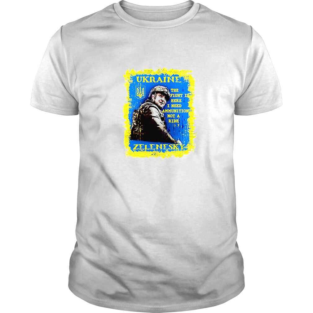 ATO Cross Tryzub Ukraine Volodymyr Zelensky President TShirt
