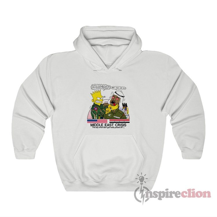 Bart Simpsons Middle East Crisis Hoodie