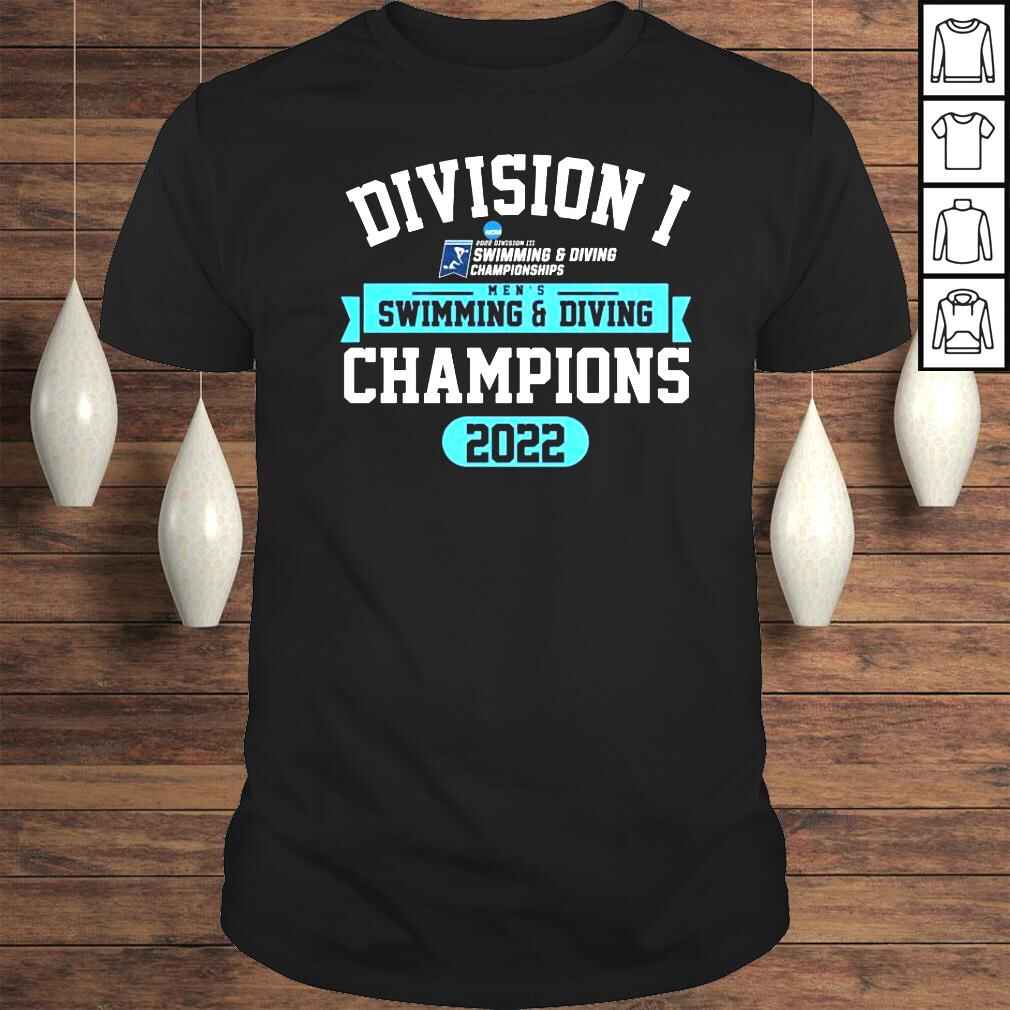 Division I mens swimming and diving Champions 2022 shirt