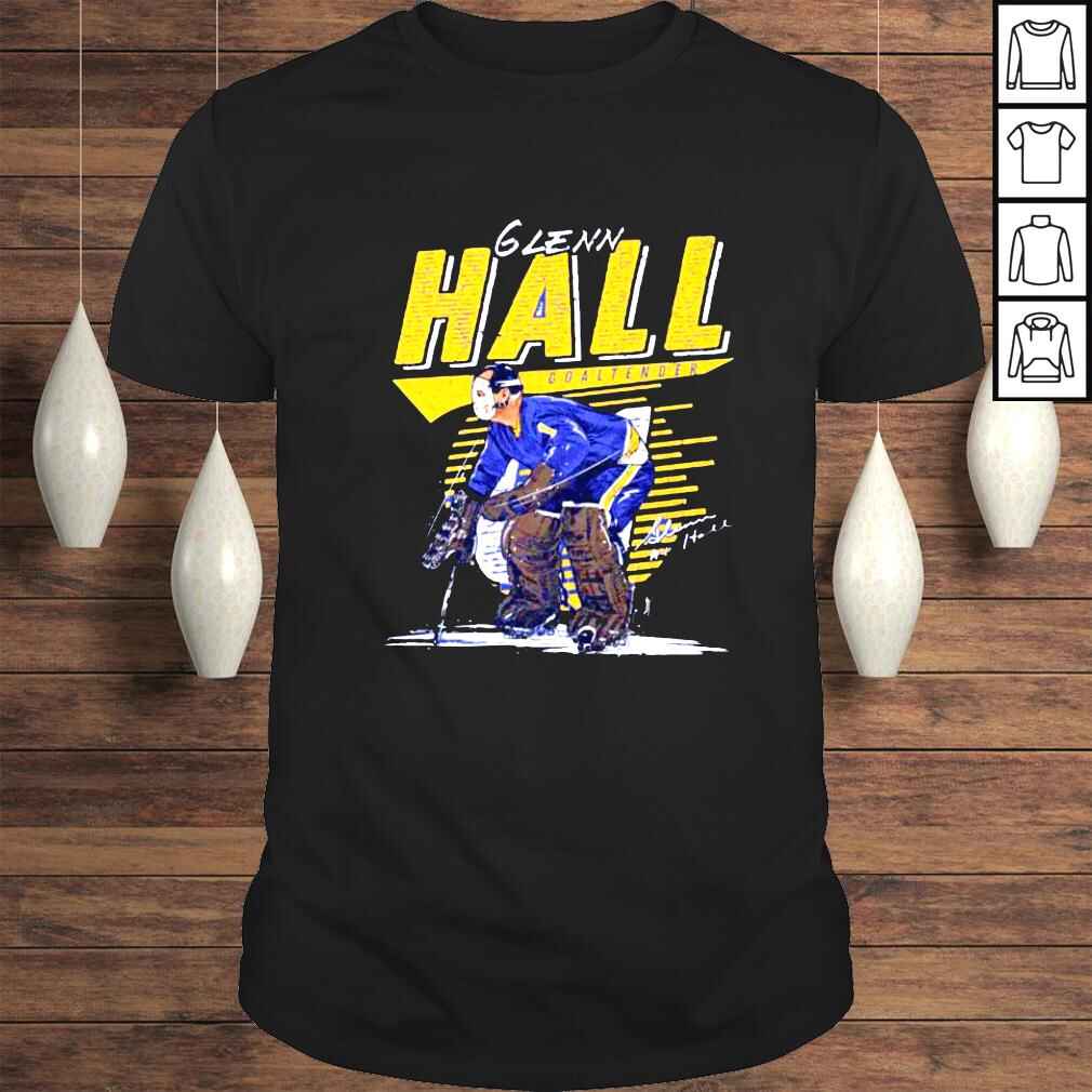 Glenn Hall St Louis Blues comet signature shirt