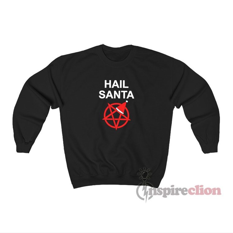 Hail Santa Pentagram Meme Sweatshirt