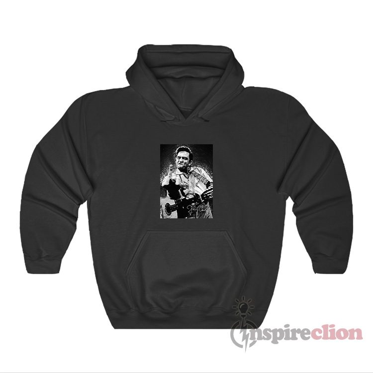 Johnny Cash Middle Finger Hoodie