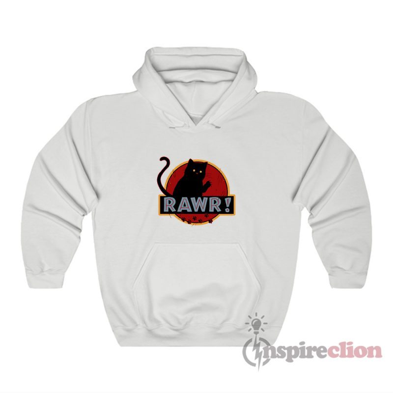 Jurassic Park Parody Cat Rawr Hoodie