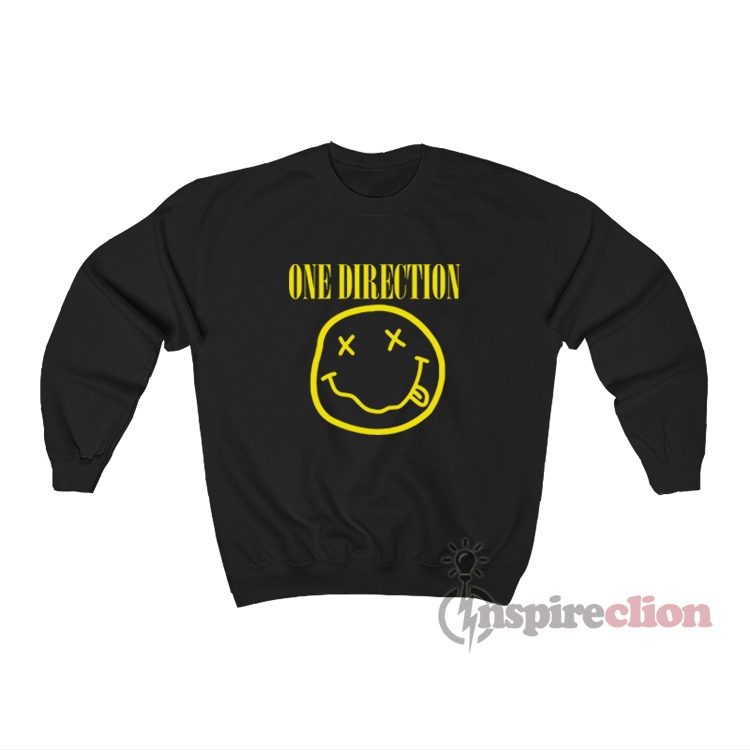 One Direction X Nirvana Smiley Face Sweatshirt