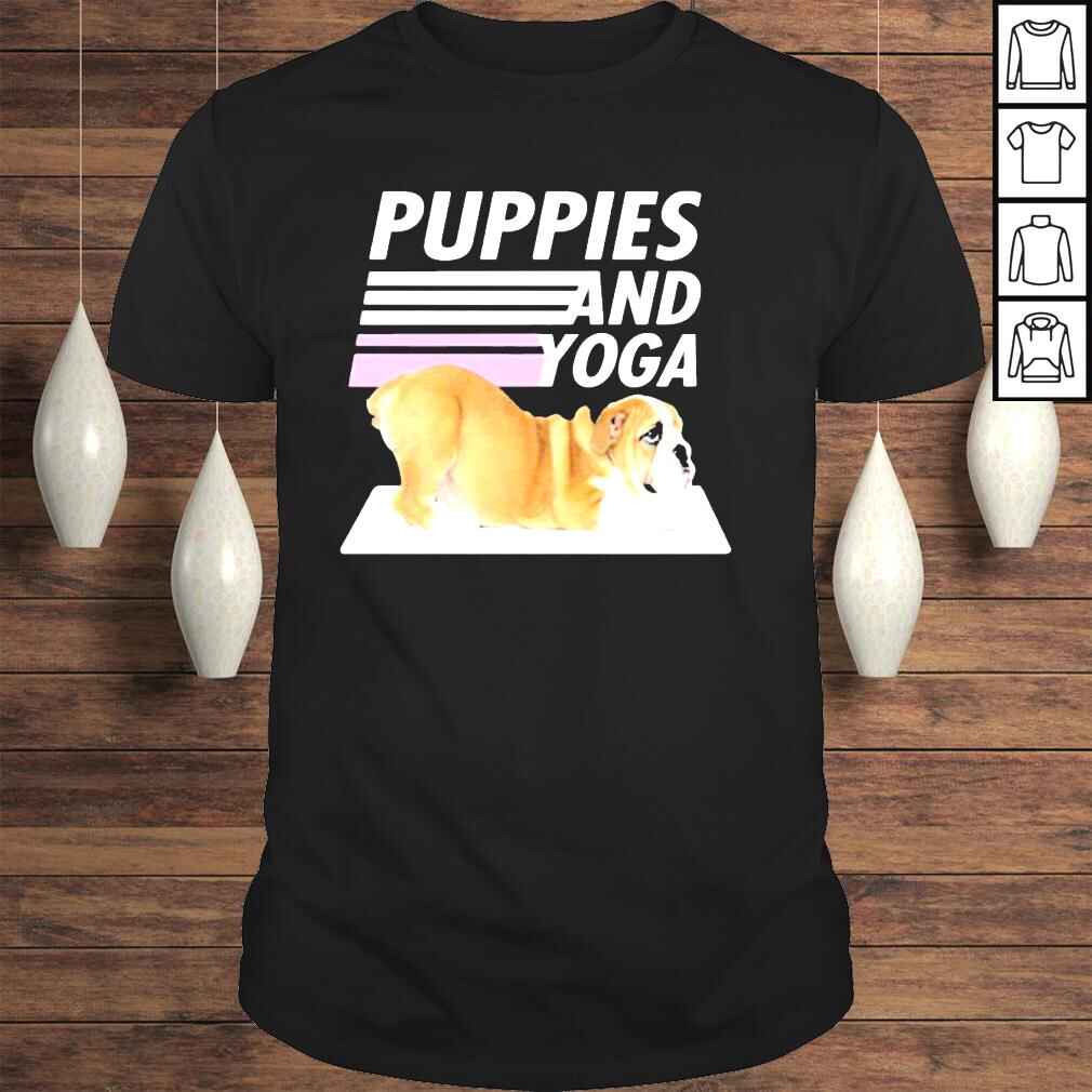 Puppies And Yoga Tee Shirt