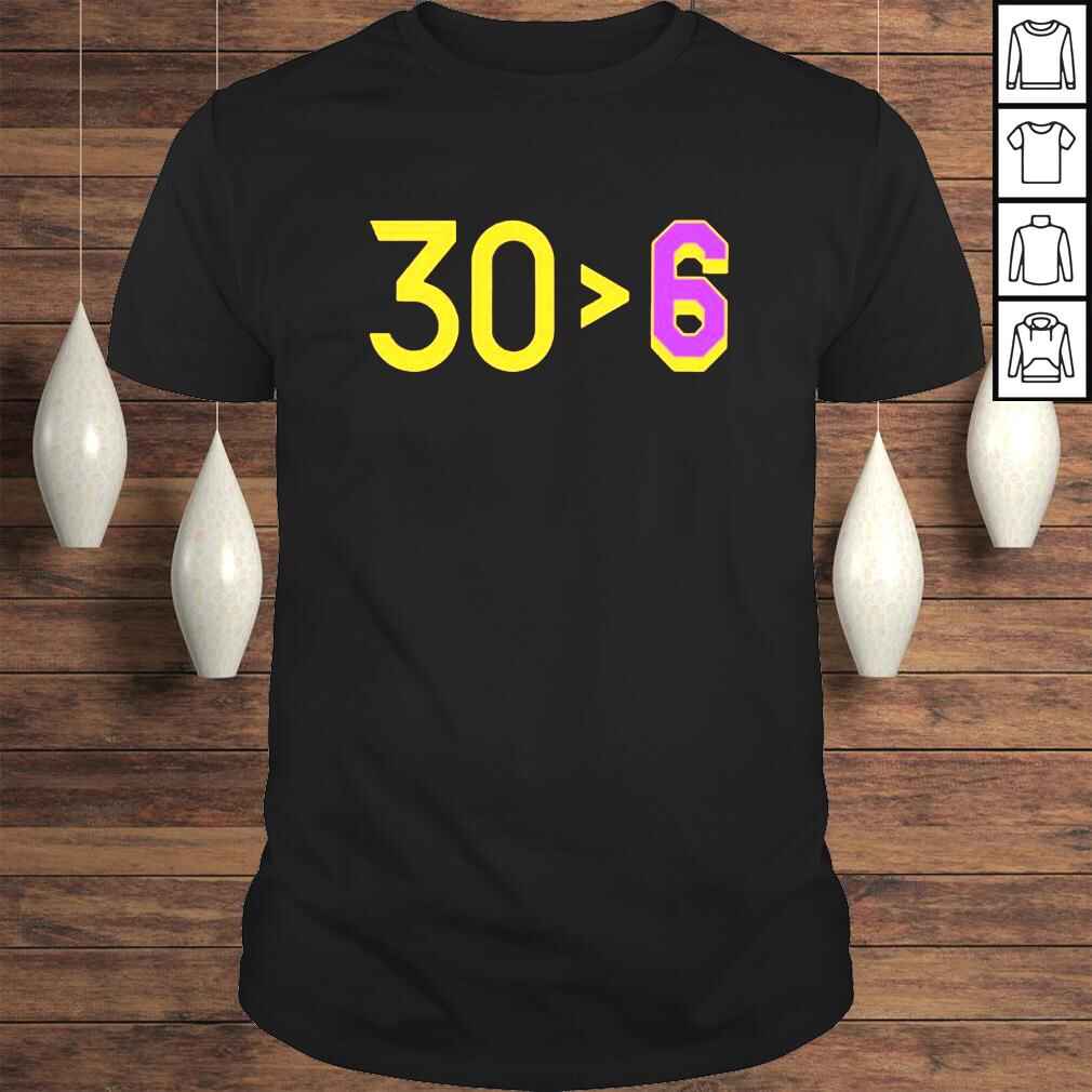 Stephen Curry Greater Than Lebron James Golden State Warriors 30 6 shirt
