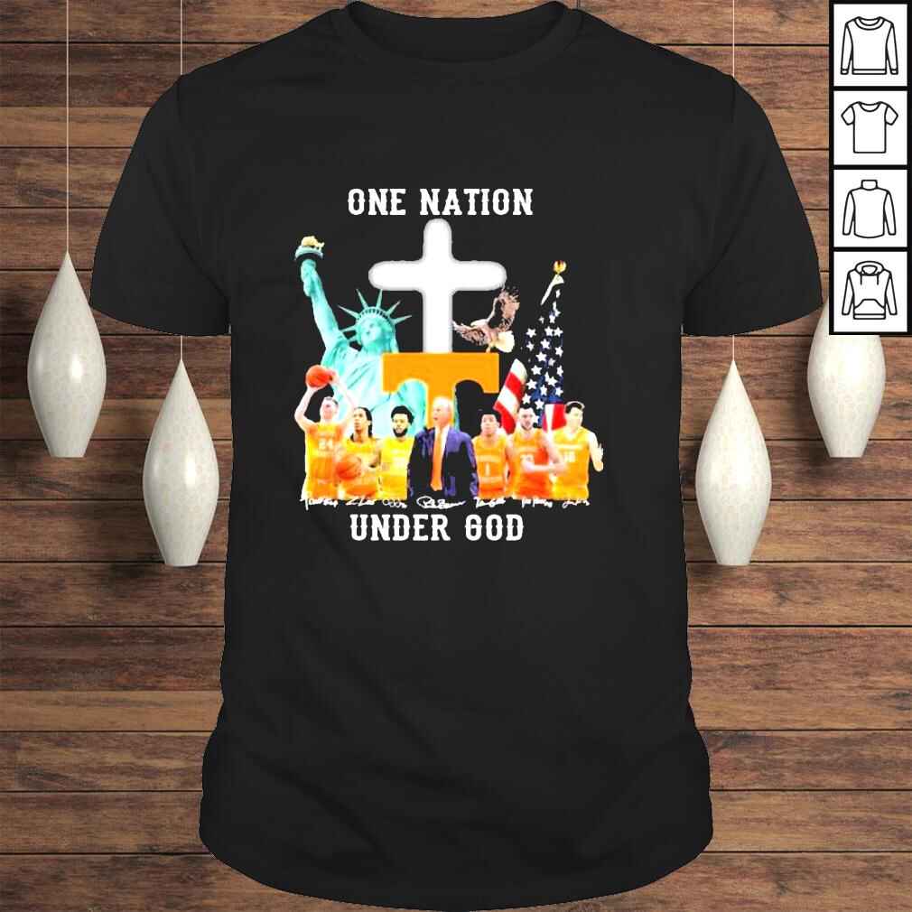 Tennessee Volunteers One nation Under God signatures 2022 shirt