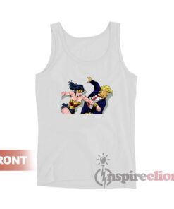 Wonder Woman Punching Donald Trump Tank Top