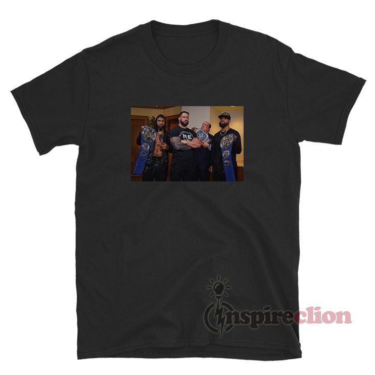 WWE The Usos Paul Heyman Roman Reigns MITB T-Shirt