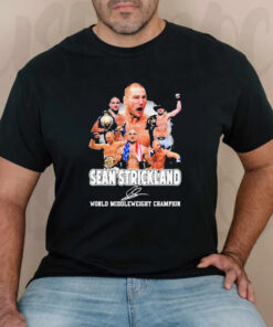 Sean strickland world middleweight champion signature T-shirts