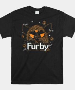 Furby Halloween Spooky Lines Pumpkin Furby Shirt