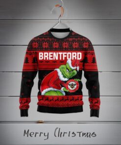 Personalized EPL Brentford Grinch Ugly Sweater All Over Print For Fan