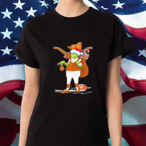 Santa Grinch Texas Longhorns Gift Christmas Shirt