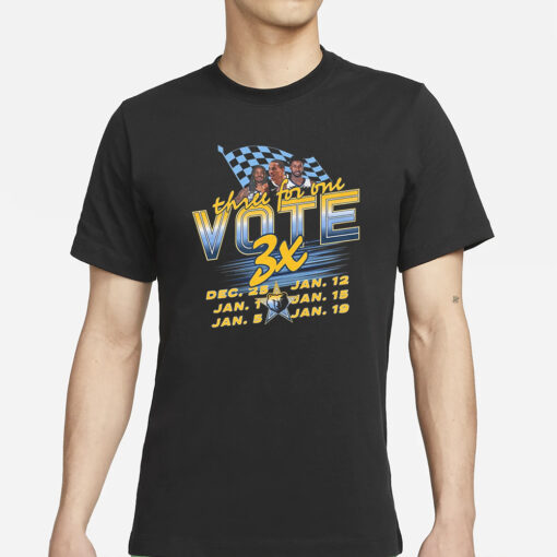 Grizzlies Three For One Vote 3x T-Shirt