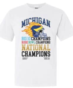 Michigan Big Ten Rose Bowl National Champions Barstool T Shirt
