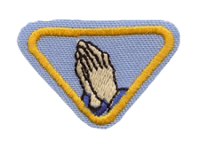 Gebets-Handabdruck-Patch, religiöser Aufnäher, Nähzubehör, Gebetsabzeichen.
