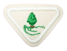 Zentrallager Patch mit Baum und Ranken, ideal für Logistik- und Lager-Identifikation, hochwertiges Stick-Design, langlebig und sichtbar.