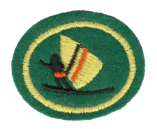 Zentrallager Abzeichen, textile Tasche oder Patch, Lagerlogistik, Kurier- und Versanddienst, Logistik-Uniform, Logistik-Equipment, Lagerverwaltung, Versandarbeit, Lagerpersonal, Logistikbranche.