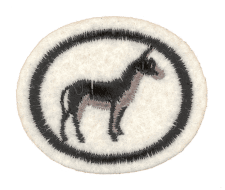 - Hochwertiges Zentrallager-Logo-Design mit Eselfigur, ideal für Verlage und Logistikunternehmen.