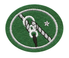 Schalthebel Stickerei auf grünem Textil, detailreiche Eisenbahn-Schaltanleitung, Zentrallager-Logo mit Stickkunst, hochwertige Stickerei, Logodesign für Eisenbahn- und Logistikbranche.