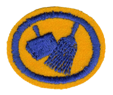 Zentrallager Advent-Verlag, Wäsche- und Reinigungsmittelsymbol, Reinigungskollektiv, Fleckenentfernung, Lagerlogistik, Hygienepflege, Reinigungspersonal.