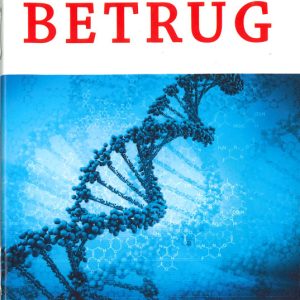 Zentrallager, Buchcover mit DNA-Molekül Illustration zum Thema Betrug in der Wissenschaft, Lagerung und Vertrieb von Fachliteratur, zentrale Ablage für wissenschaftliche Bücher.