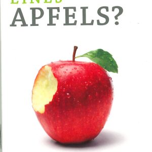 Apfel mit Biss, Symbol für das Buch "Alles Wegen Eines Apfels" von Advent-Verlag, zentrales Motiv.