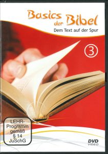 Geschütztes Bild eines Bibel-Studienmaterials, DVD-Format, für theologischen Unterricht geeignet.