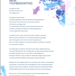 Taufmappe Set - Taube