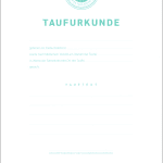 Taufmappe Set - Wasser