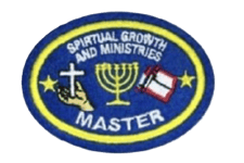 Himmlisches Wappen mit Menora, Kreuz und Bibel, symbolisiert spirituelles Wachstum, religiöse Gemeinschaft und geistliche Führung, passend zu christlichen und jüdischen Glauben.