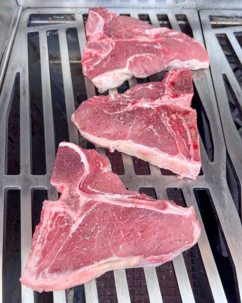 Place the chops directly over the heat