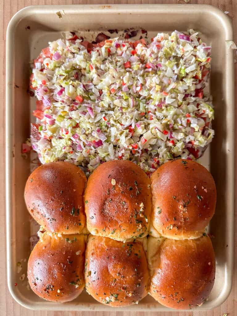 How to make sliders with Hawaiian rolls.