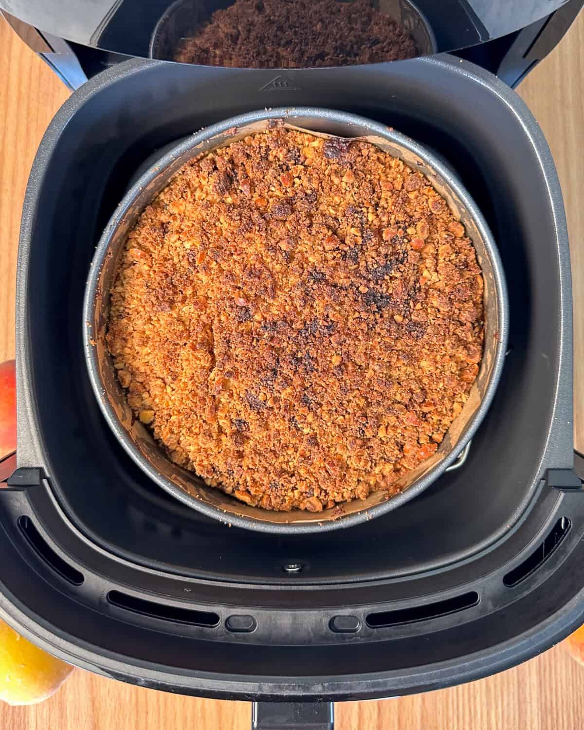 Coffee cake in air fryer.
