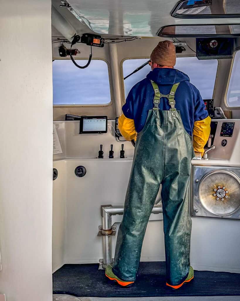 Discover Canada’s Food Island on a boat farming mussles.
