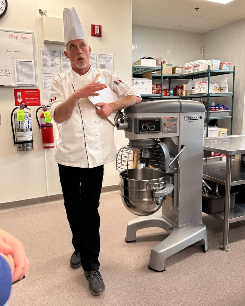 Chef Allan Williams from the Culinary Institute of Canada.
