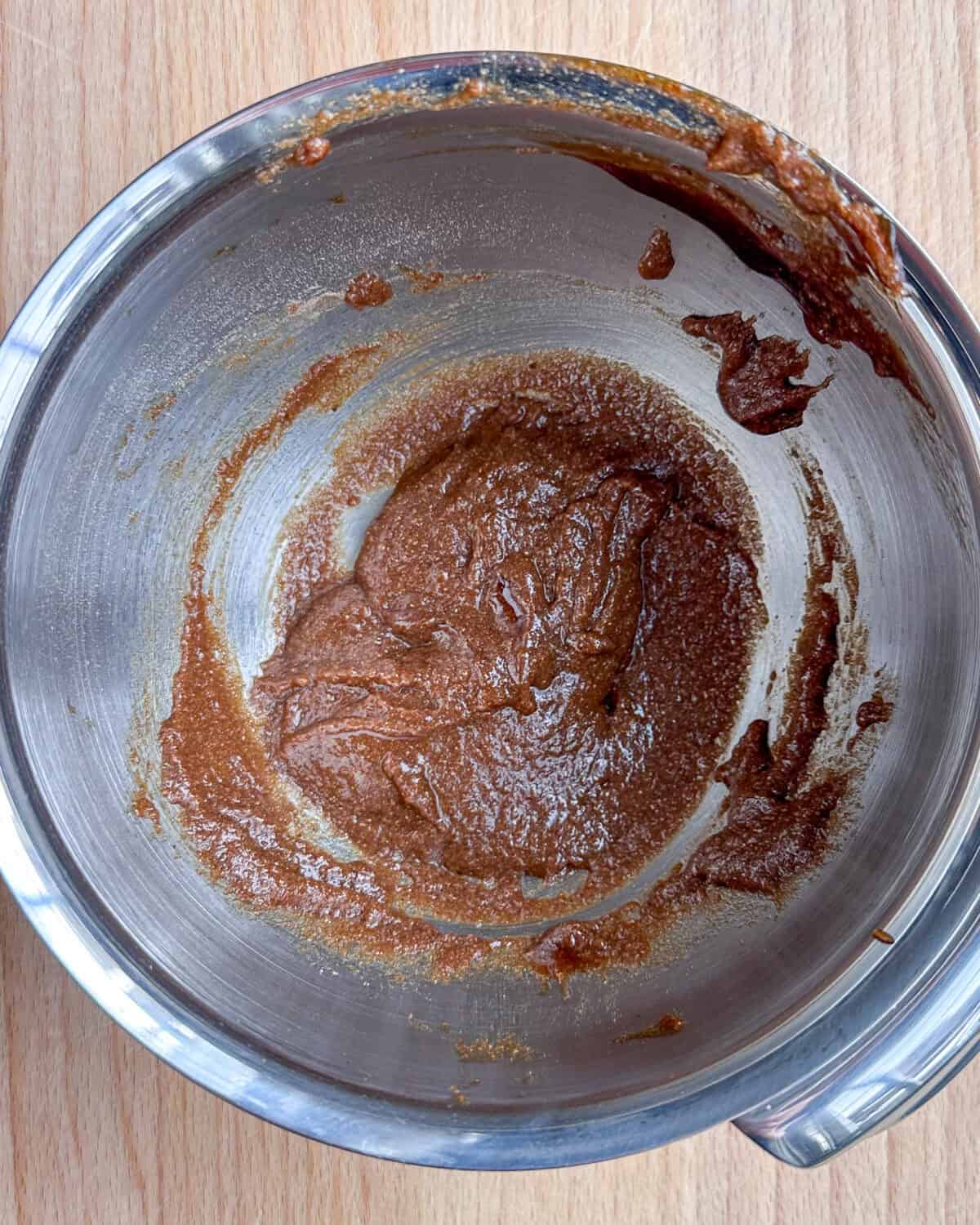 Mix the herbs and hoisin sauce into a paste.
