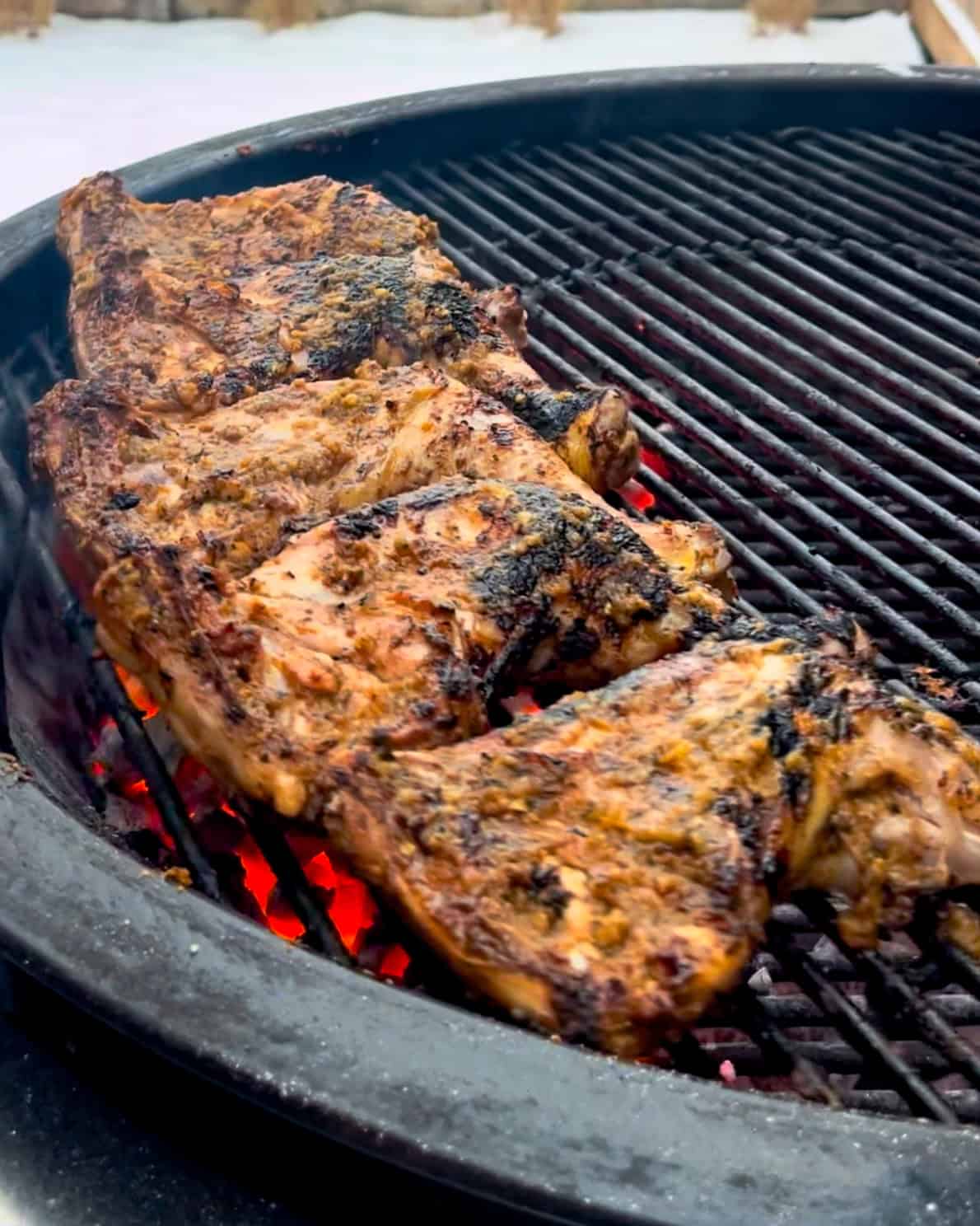Flip to skin side down and cook for another 3-5 minutes.